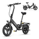 Hillmiles Mile 1 Ultrakompaktes Klapp-E-Bike | 250W Motor | 36V 10.4Ah | 60km Reichweite
