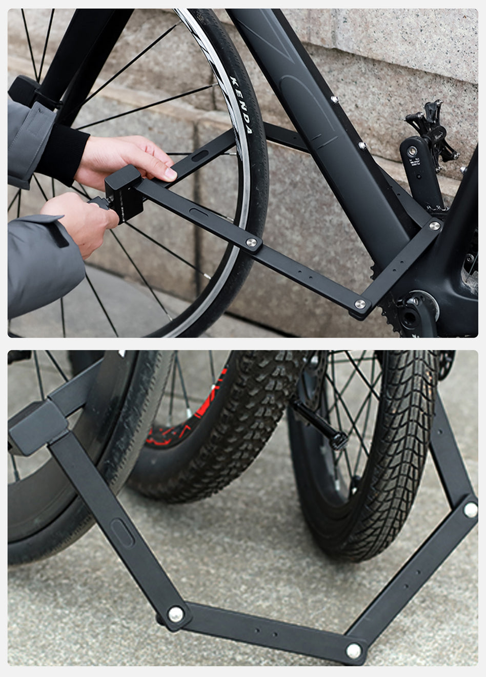 Antivol de vélo pliant pour universel