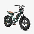 Grün-ENGWE M20 E-Bike im Motorrad-Stil