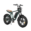 Grün-ENGWE M20 E-Bike im Motorrad-Stil